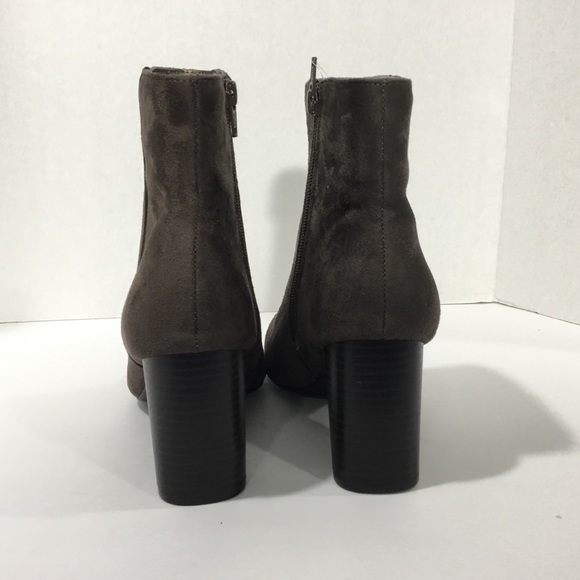 Andrew Geller Brown Paisley Ankle Boots Size 9 - Picture 7 of 8